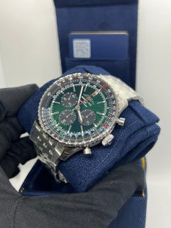 BREITLING Navitimer Chronograph Automatic Chronometer Green Dial Men’s Watch Item No. AB0137241L1A1