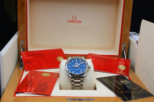 OMEGA Seamaster Aqua Terra Co-Axial Master Chronometer Automatic Blue Dial Men’s Watch Item No. 220.10.38.20.03.002