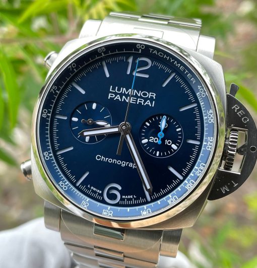 PANERAI Luminor Chrono Chronograph Automatic Blue Dial Men’s Watch Item No. PAM01110