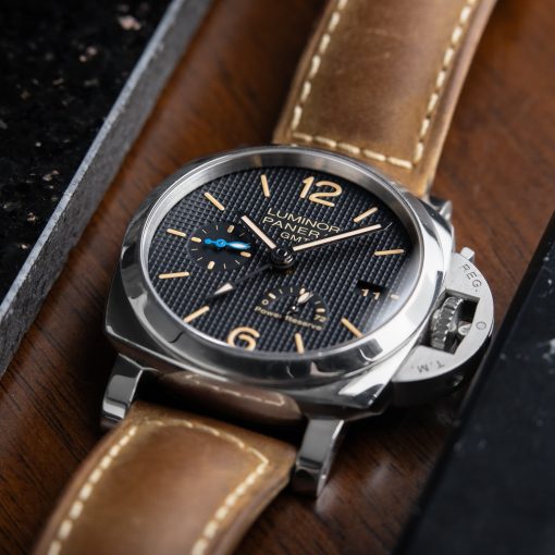 Panerai Luminor 1950 3 Days GMT Power Reserve Black Dial Steel 42 Pam1537