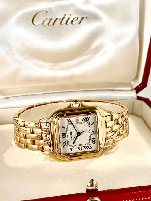 Cartier Panthere Large 106000M 18K Yellow Gold Mens Watch