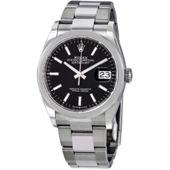 Rolex Datejust 36 Automatic Black Dial Men’s Oyster Watch 126200BKSO