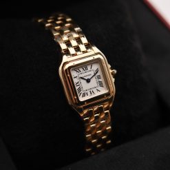 CARTIER  Panthere Quartz Silver Dial Ladies Watch Item No. 8057917-PREOWNED
