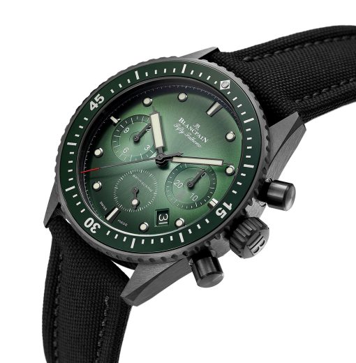 Blancpain Fifty Fathoms Chronograph Automatic Green Dial Men’s Watch 5200 0153 B52A