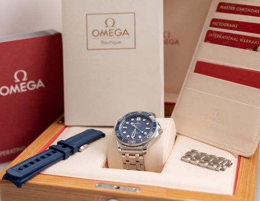 Omega Seamaster Automatic Blue Dial Steel Men’s Watch Item No. 210.30.42.20.03.001