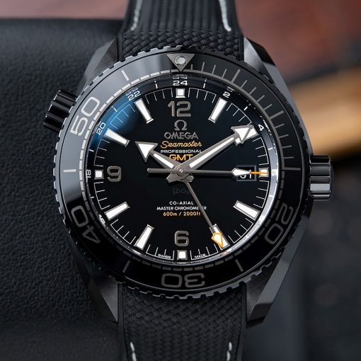 Omega Seamaster Planet Ocean 600M Co-Axial Deep Black Ceramic Diver GMT 215.92.46.22.01.001