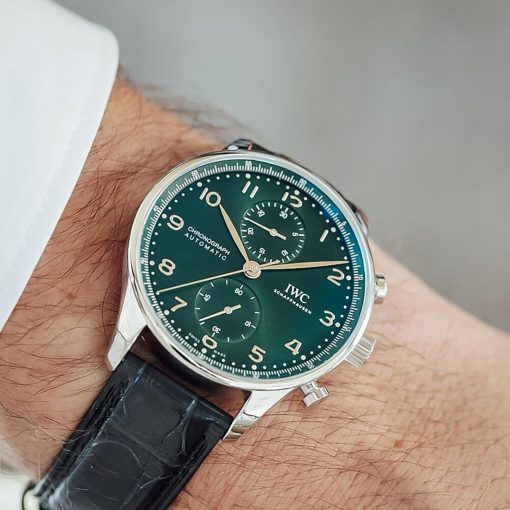 IWC Portugieser Chronograph Automatic Green Dial Men’s Watch Item No. IW371615