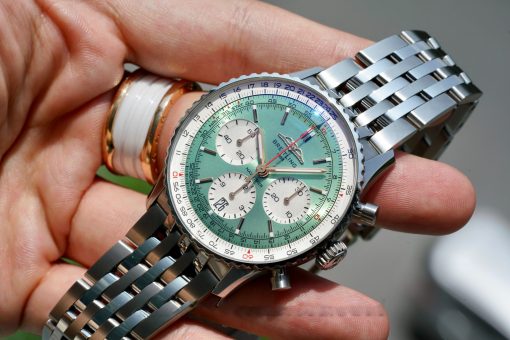 BREITLING Navitimer B01 Mint Green Dial Chronograph Automatic Men’s Watch Item No. AB0139211L1A1