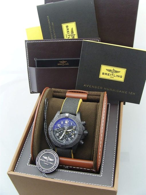 BREITLING Avenger Hurricane Chronograph Automatic Chronometer Black Dial Men’s Watch