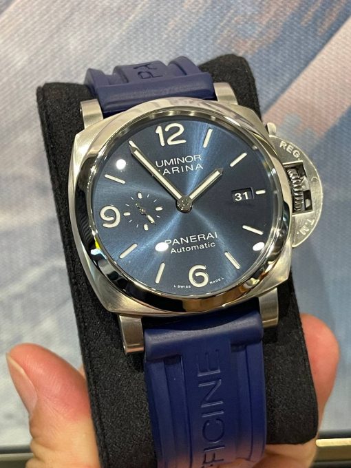 Panerai Luminor Marina 44mm Blue Dial 1950 PAM1313 Automatic ( Rubber strap)