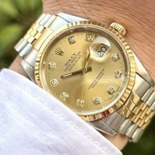 Rolex36mm Yellow gold – luxury watches KelliesQuiltery