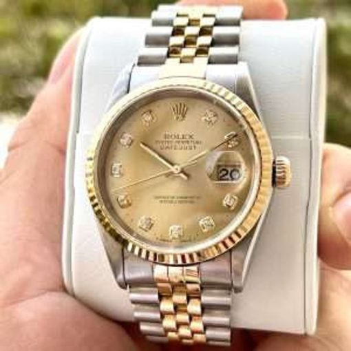 Rolex36mm Yellow gold – luxury watches KelliesQuiltery