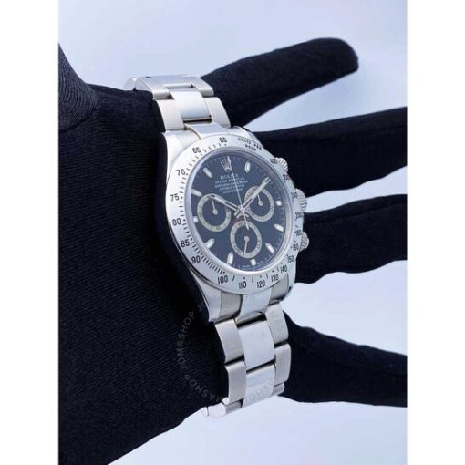 Pre-owned Rolex Daytona Chronograph Automatic Chronometer Black Dial Men’s Watch 116520 BKSO