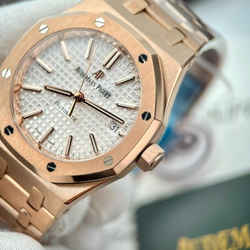 Audemars Piguet Royal Oak 15450 White Dial IP Factory 37mm Watch