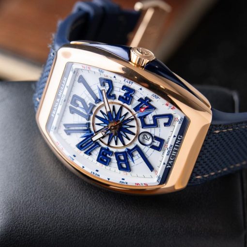 Franck Muller Vanguard Yachting Rose Gold White Dial Automatic V 45 SC DT