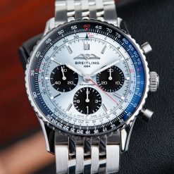 Breitling Navitimer 1 B01 Chronograph Steel Bracelet 2022 Ice Blue Dial