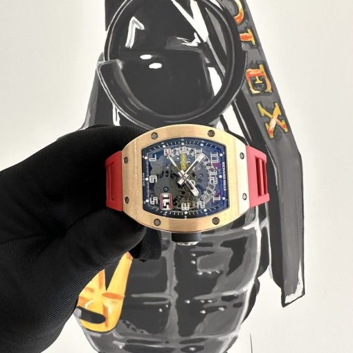 Richard Mille , Straps Watch RM029 Rose Gold Big Date