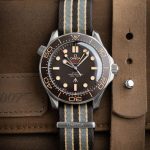 OMEGA Seamaster NTTD Diver 300M 007 Edition Titanium Mesh NATO Brown James Bond